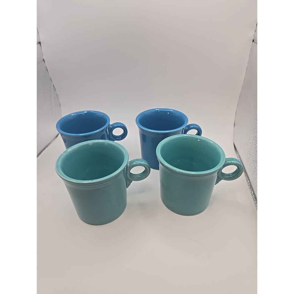 Vintage Fiestaware HLC Homer Laughlin USA Coffee Mugs Lot‎ Of 4